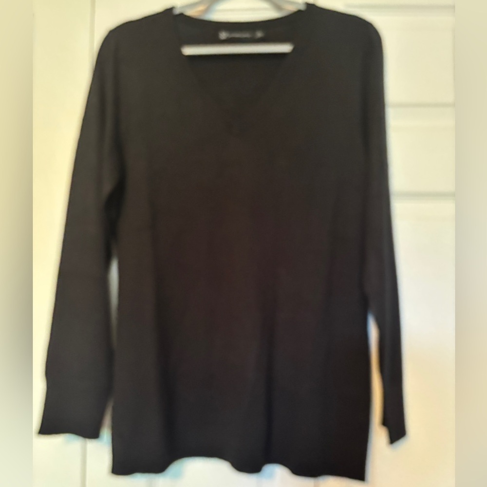 Classic Black V-Neck Sweater